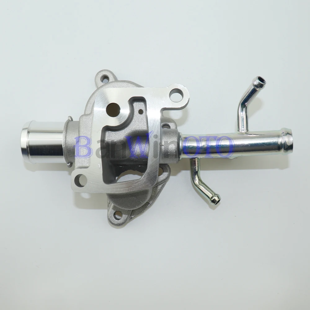 الألومنيوم ترموستات غطاء الإسكان الجمعية منفذ مبرد المحرك صالح لشركة هيونداي أكسنت 06-10 2562026870 2562026120 25620-26870