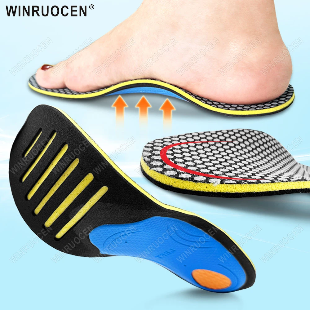 

EVA Orthopedic Insoles for Men Women Flat Foot Care Arch Support Plantar Fasciitis Relief Health Shoe Insert Pads WINRUOCEN