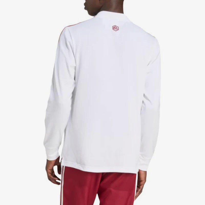 Adidas genuine sports lifestyle series new men's white and red polo shirt JM9396