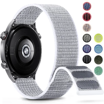 Pulseira de 20mm 22mm para samsung galaxy watch 6/5/4/5pro/4/6 clássico/ativo 2 pulseira esportiva de nylon huawei watch gt 4-2-2e-3