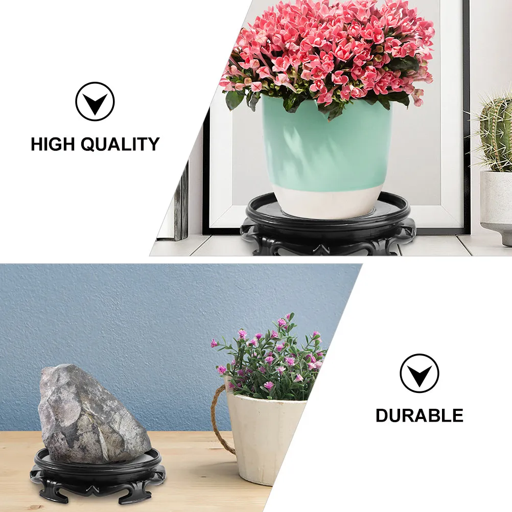 1Pcs Premium Bonsai Base Stand Exquisite Waterproof Flowerpot Base with Strong Load Bearing for Living Room Bedroom Balcony