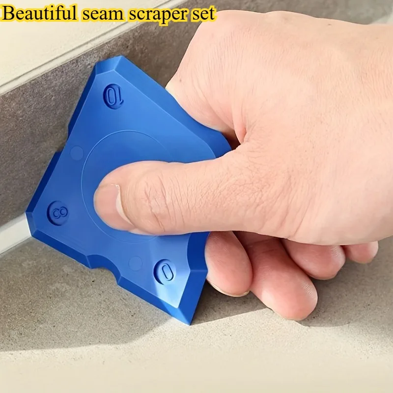 4-Piece Silicone Caulking Tool Set - Versatile, Easy Clean-up, & Professional Sealant Spreading