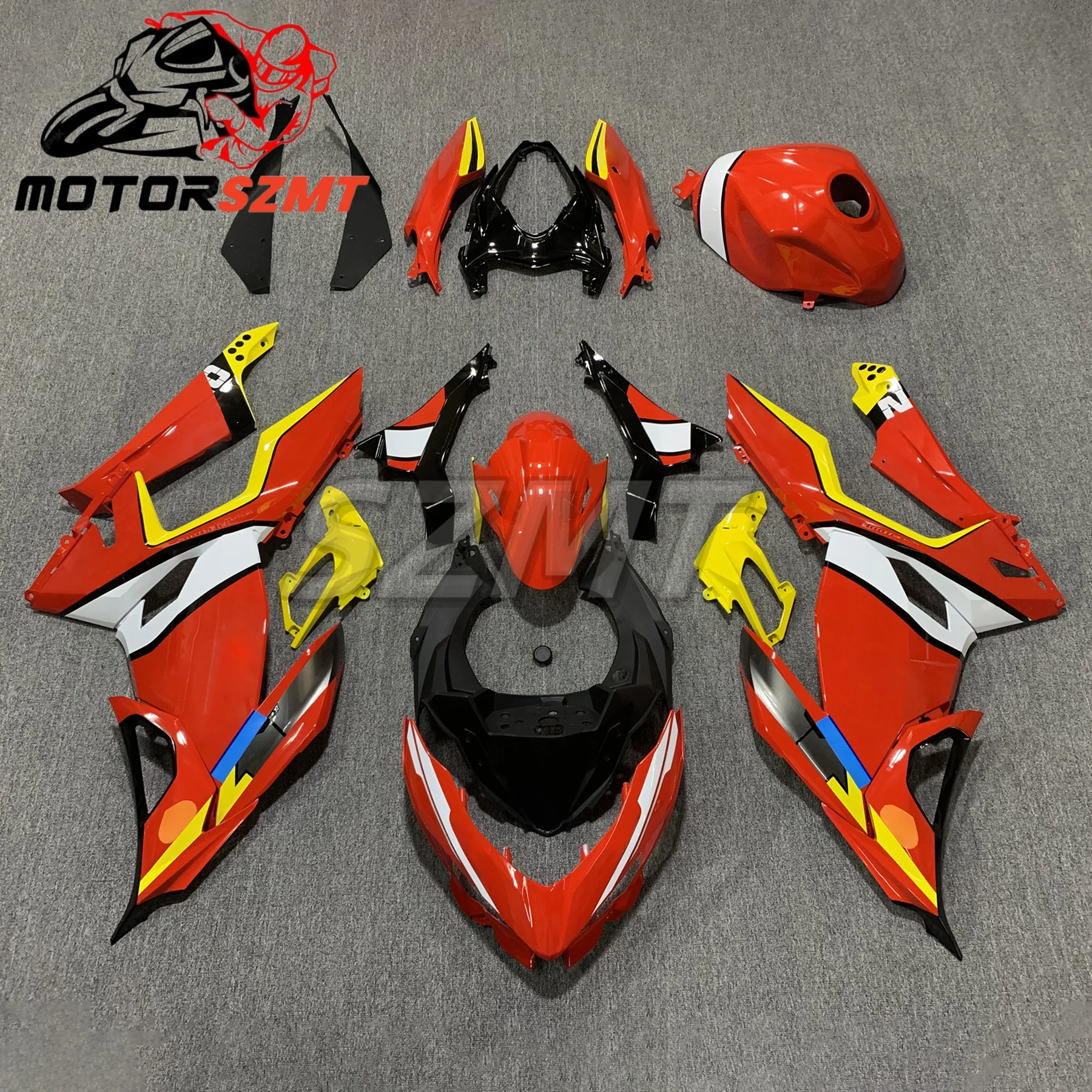 Custom Motorcycle Fairing Kits for Kawasaki Ninja400 2018 2019 2020 2021 2022 2023 White Green Blue Bodywork Ser