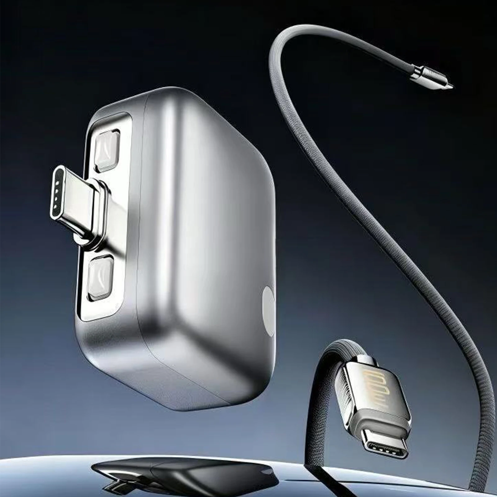 140W Smart Auto Stop Charging Adapter Auto Power-Off Portable Data Cable Separator Overcharge Protection For Type-C Devices