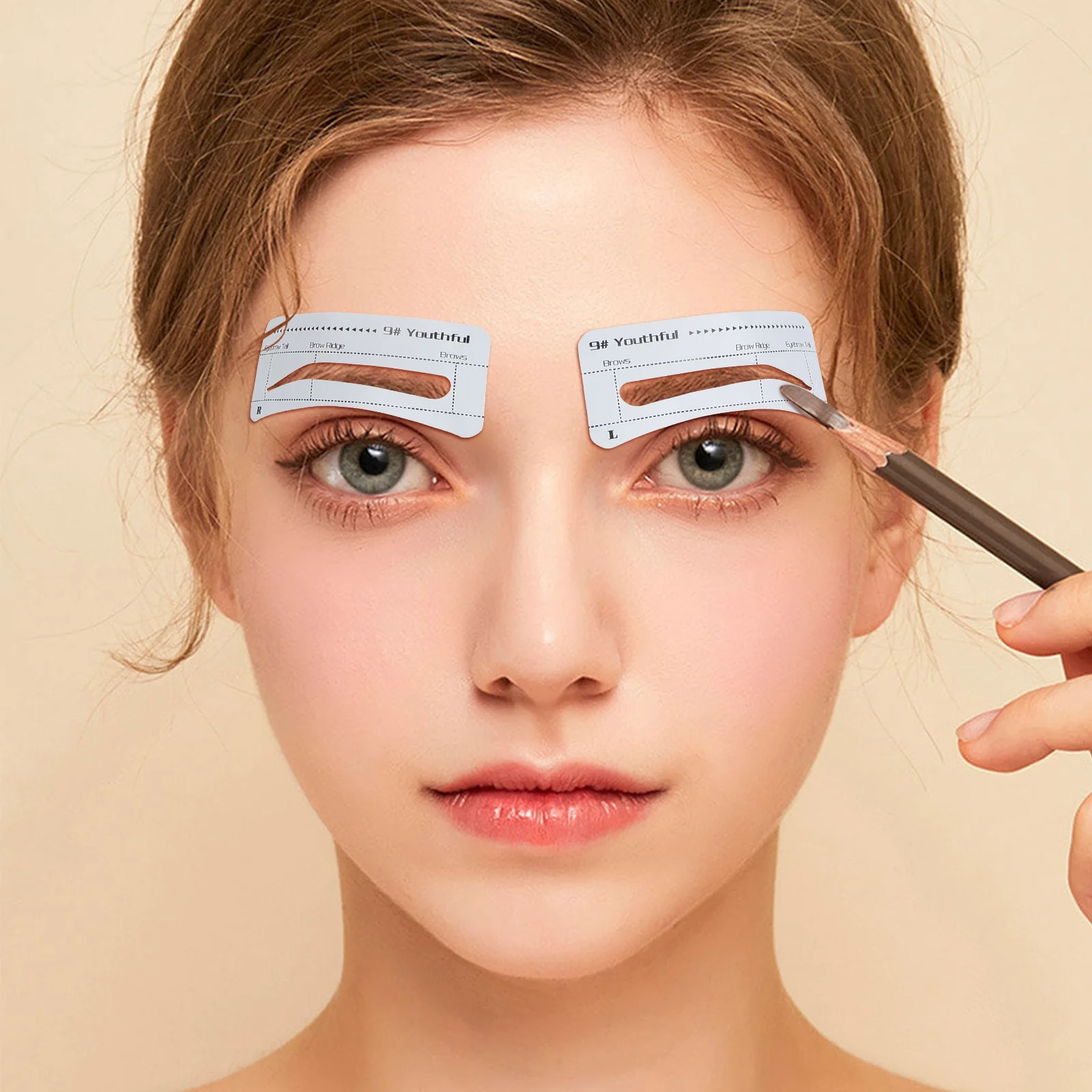 10Pcs Professional Eyebrow Stencil Template Kit for Design Beauty Essentials Eyebrow Templates