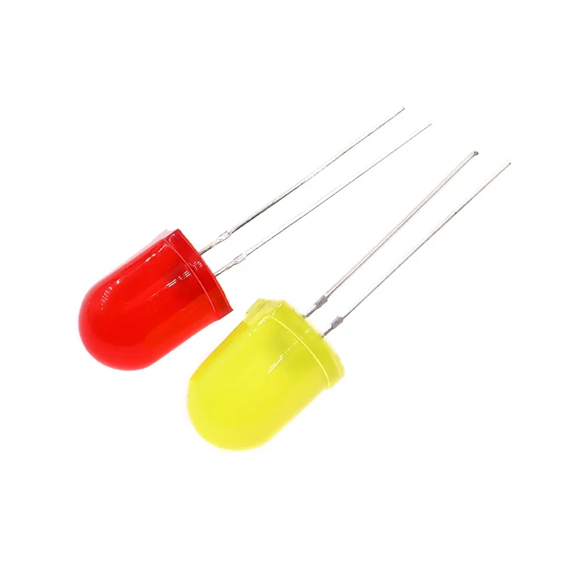 20PCS 10mm Light Emitting Diode White Red Yellow Green Blue F10 Light Emitting Diode Multipurpose Electronic Lamp