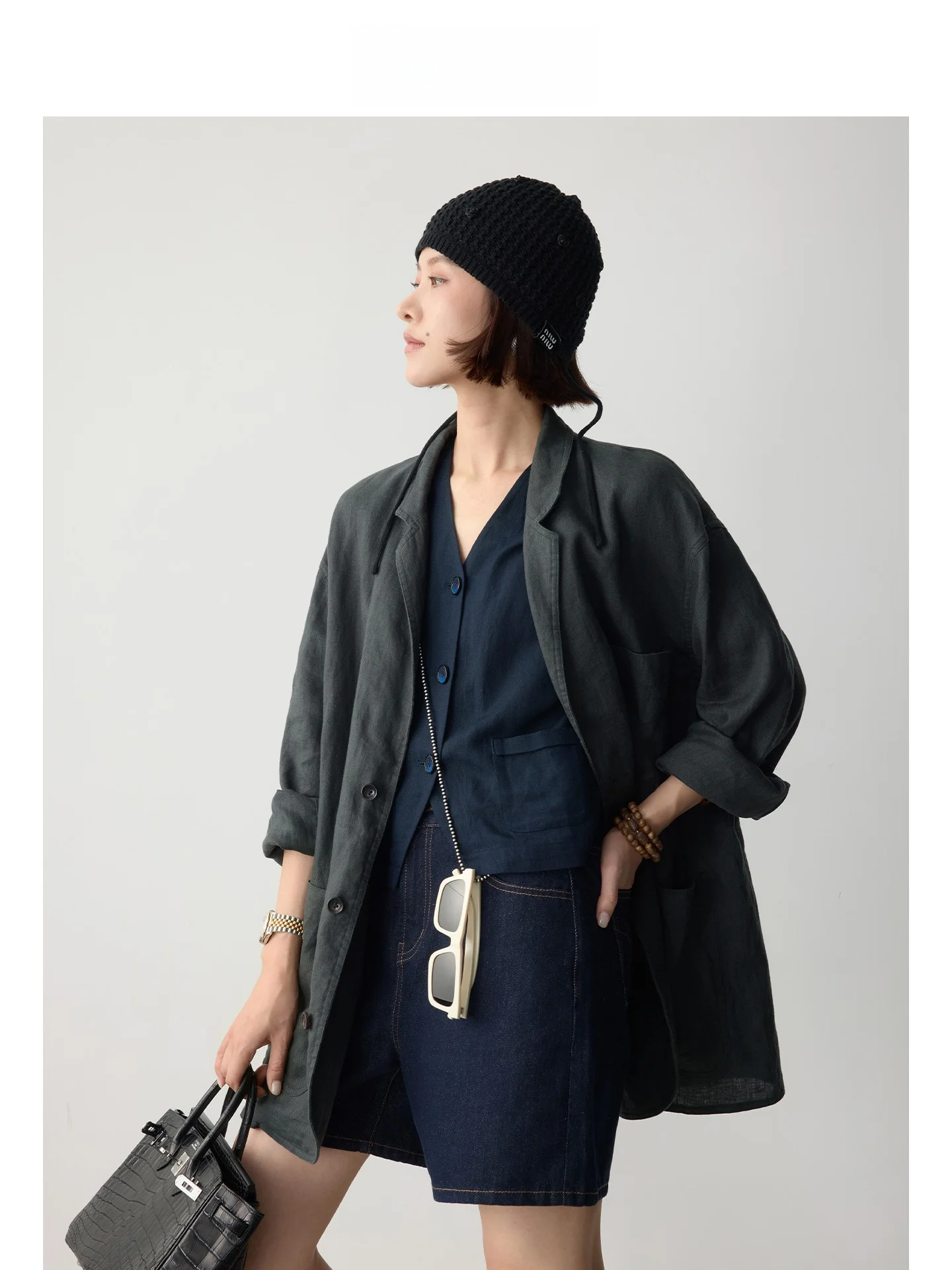 

Оригинальные джинсы/брюки с высокой талией, прямые, из хлопка, летние, повседневные, с застежкой-молнией, свободного кроя, без стрейча