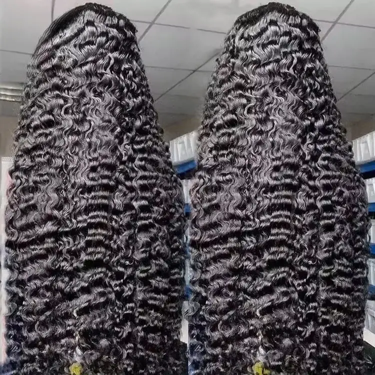 Full HD Lace Frontal Wig Vendor Wholesale Raw Burmese Curly Wig 15A Grade Original Raw Virgin Human Hair Wig Vendors