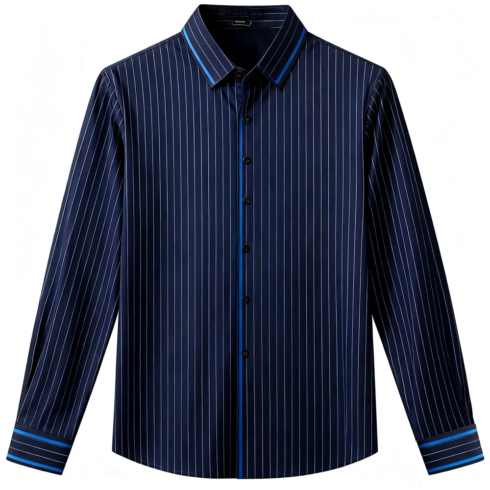 

Men's Bright in ColourChristmas Striola Casual Outdoor Street Elastic Soft Simple Business T-Shirt Clothing Elegant Men Top's