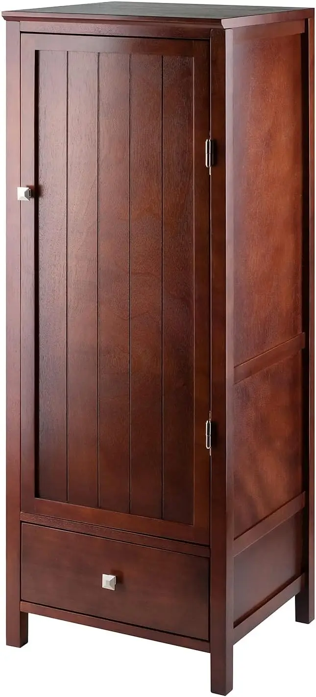 

Pantry Cupboard with Door, Antique Walnut