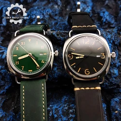 Green Vintage Aviator 45mm Mechanical Watch Japan NH35 Men's Watch Automatic Mechanical Watch Mode Super Bright Luminous