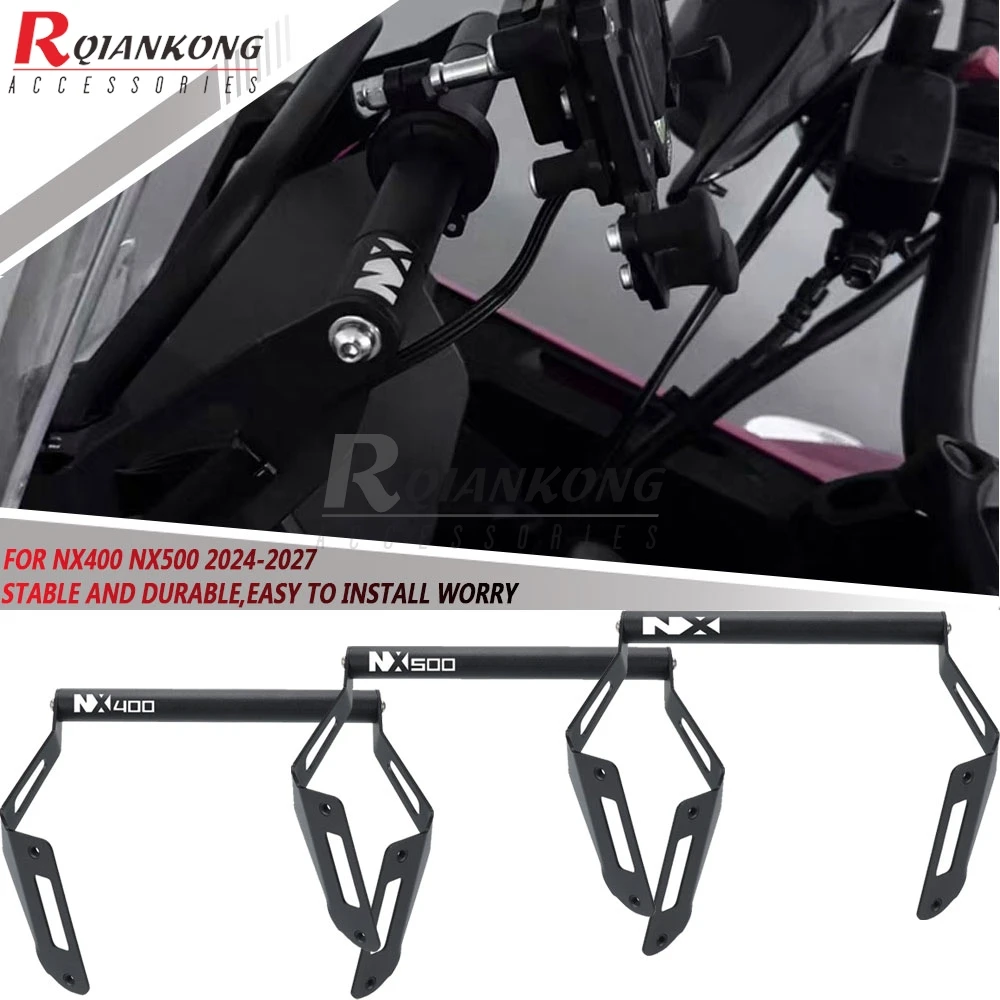 For Honda NX400 NX500 NX 400/500 Motorcycle Phone Stand Holder GPS Navigation Bracket Plate Extension Bar 2024 2025 2026 2027