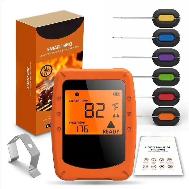 1pcs Wireless Bluetooth BBQ For Meat Grill Barbecue Food Cooking Digital Thermometer Remote