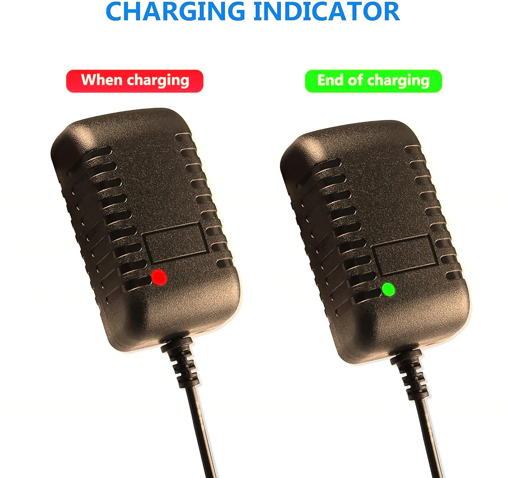 12 Volt 1Amp Battery Charger For Peg Perego 12V Battery John Deere Ground Force Tractor  XUV Polaris RZR 900 Powered Ride On Car