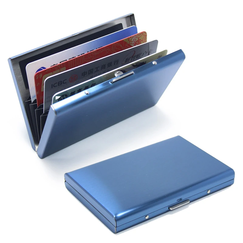 6 Card Slots Slim Pockets Business Card Holder Anti-theft Credit Card Holder Card Case For Business Cardholder Women For Cards