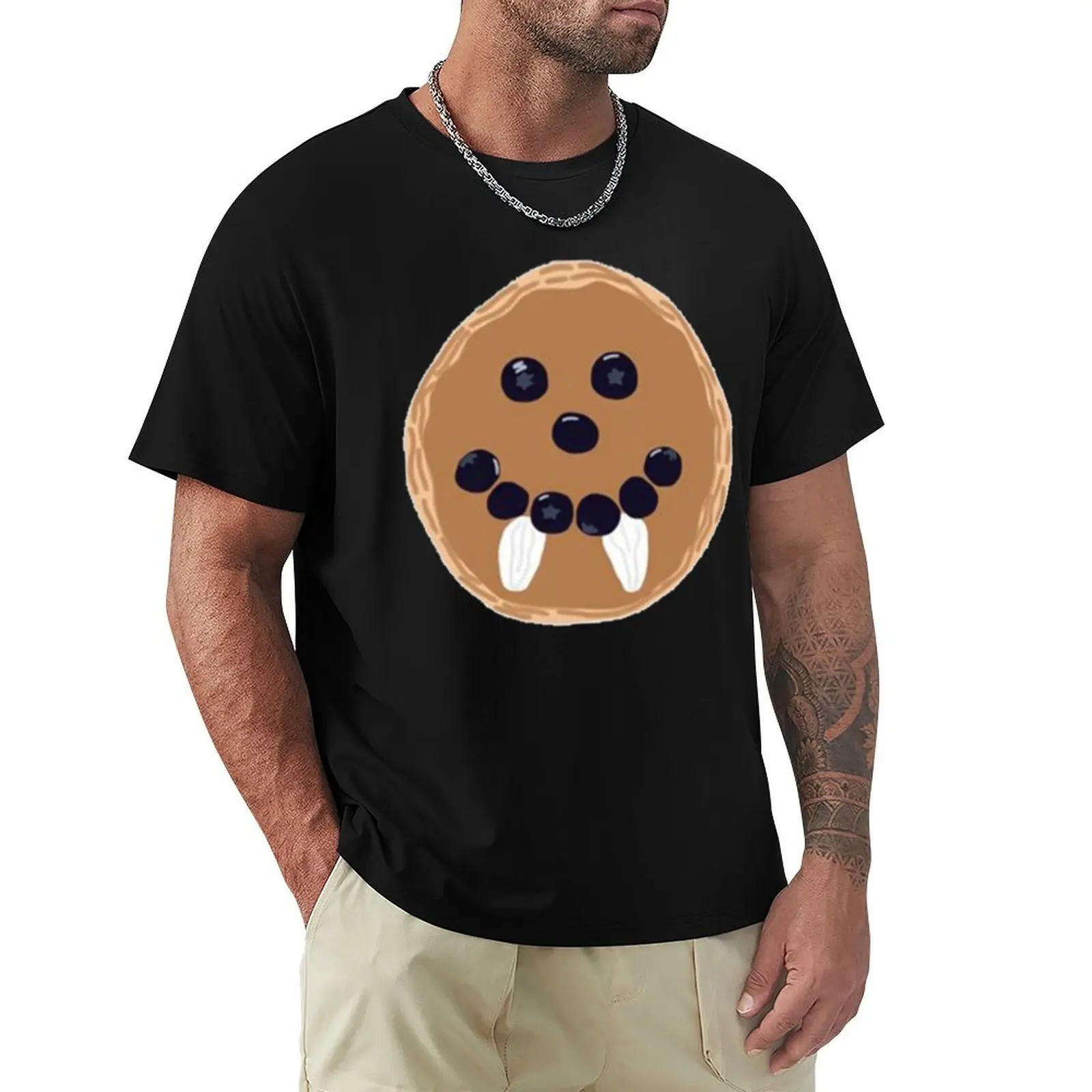 

Damons Pancake T-Shirt anime t shirts cotton man t-shirts sublime customs mens designer clothes