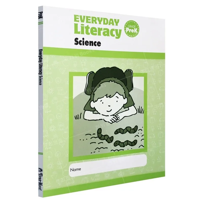 

Evan-Moor Everyday Literacy: Science, Grade PreK Workbook,aged 3 4 5 6, English book 9781609634841