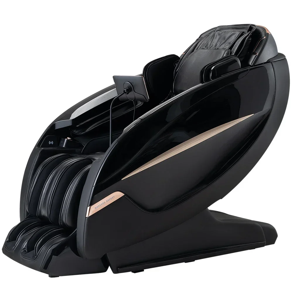

Back Neck and Foot Full Body Sensual 4d 4-Rollers Massage Chair with Voice Control Stytem and Thighs and Calves Function
