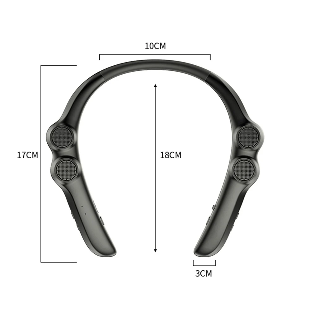 مكبر صوت يمكن ارتداؤه ومتوافق مع تقنية البلوتوث ومقاوم للعرق ورقبة تعليق لاسلكية ومضخم صوت محمول #6