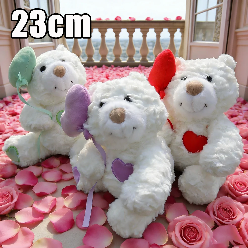 

Adorable Teddy Bear Plush Doll Wedding Valentine Gift For Her Romantic Soft Stuffed Toy Kids Birthday Present Doll Home Decor