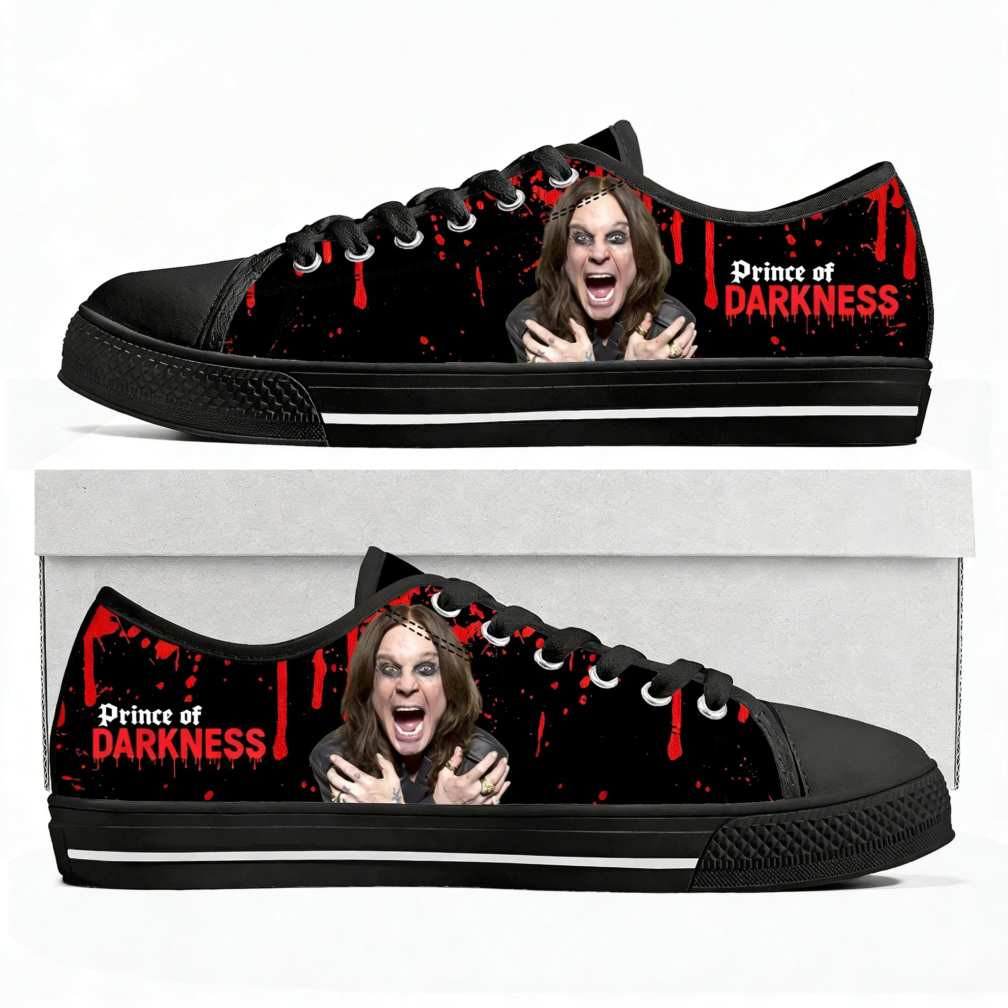 

Ozzy Osbourne 1948-2025 Low Top Shoes Man Woman Teenager Canvas Casual Sneaker Back To The Beginning Sneakers Custom Shoe Black