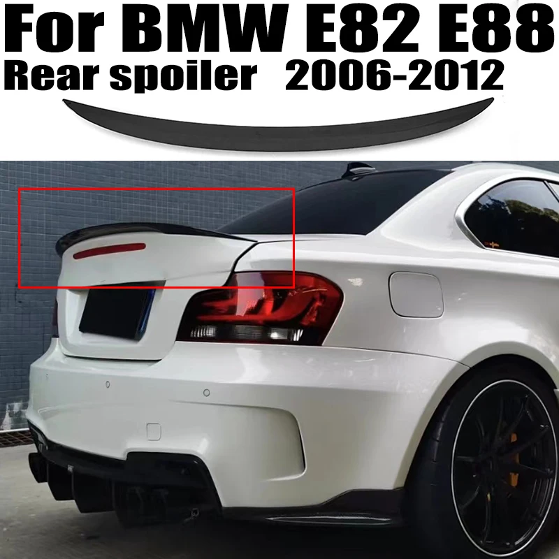 

For BMW 1 Series E82 E88 2006 07 08 09 10 11 12 MP Style Rear Trunk Lid Boot Ducktail Spoiler Wings Tuning Exterior Accessories