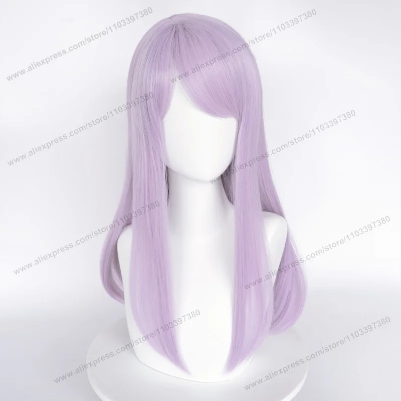 Mejiro McQueen Cosplay Wig 60cm Long Mixed Purple​ Women Wigs Anime Cosplay Wig Halloween Heat Resistant Synthetic Hair