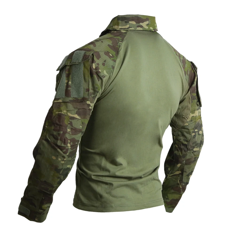 Imagem -05 - Emersongear Tático g3 Camisas de Combate dos Homens Gen3 Topos Camoflage Camiseta Manga Longa Caça Airsoft Caminhadas ao ar Livre Esportes Mctp