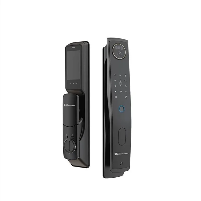 قفل باب Sam sung P70 Basic Digital Fingerprintl مع كاميرا ذكية، بطاقة كلمة المرور المنزلية، حماية أمنية للتطبيق