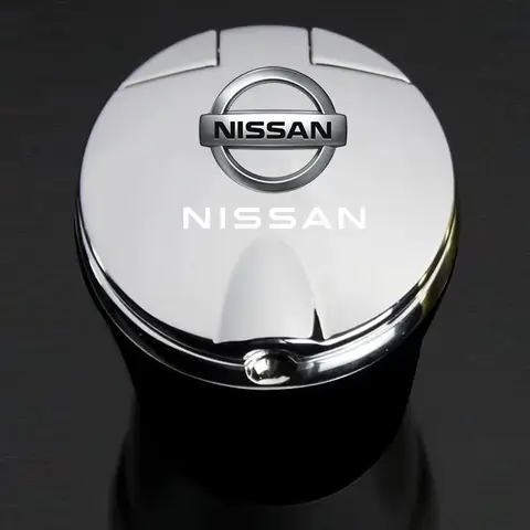 닛산 캐시카이 X-트레일 리프 쥬크 노트 마이크라 맥시마 니스모 차량용 LED 조명 및 덮개 포함 차량용 재떨이/쓰레기통