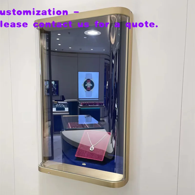 

custom.Custom Made Fashion Jewellery Shop Accessories Wooden Wall Glass Cabinet Display Luxury Jewelry Showcases