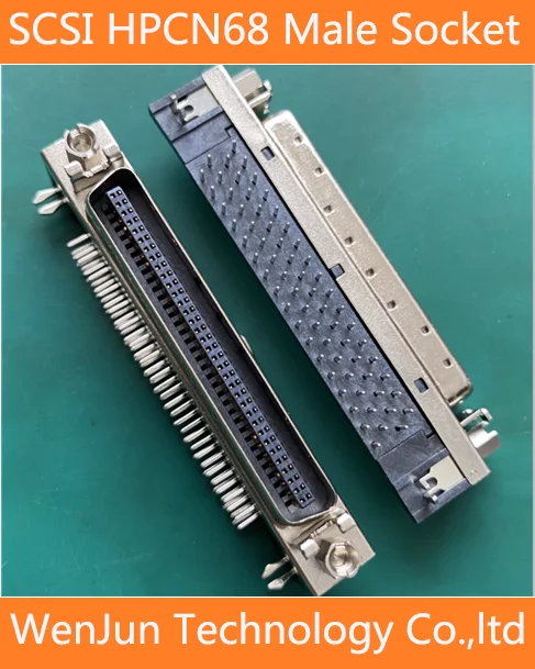 

Высокое качество SCSI 68-контактный разъем для сварки типа пластины HPCN68 Вилка 90 градусов коленчатая головка