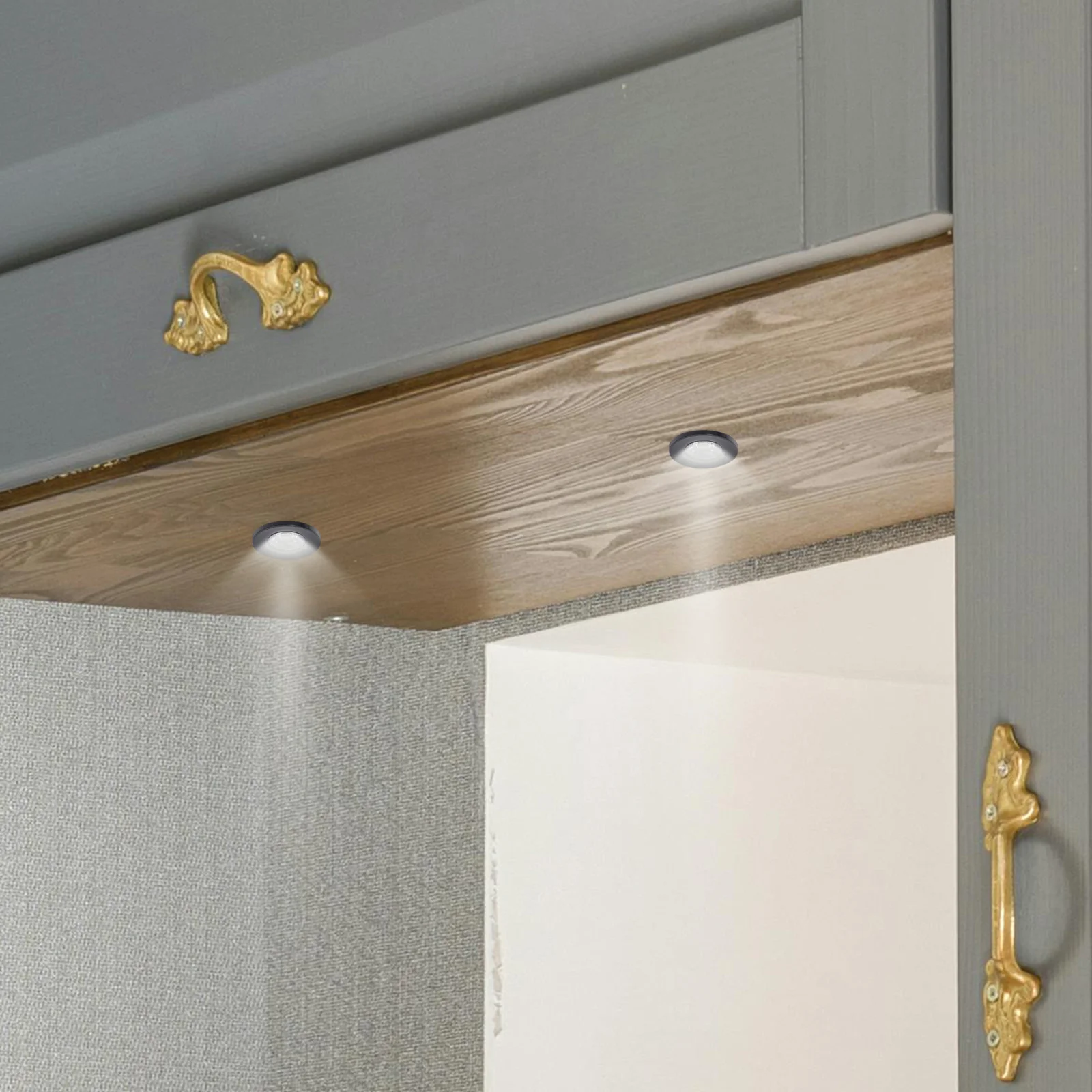 

Mini Small LED Recessed Well Spotlight Warm 3000k Display Showcase Ceiling Lamp Cabinet Embedded Energy Saving Lighting