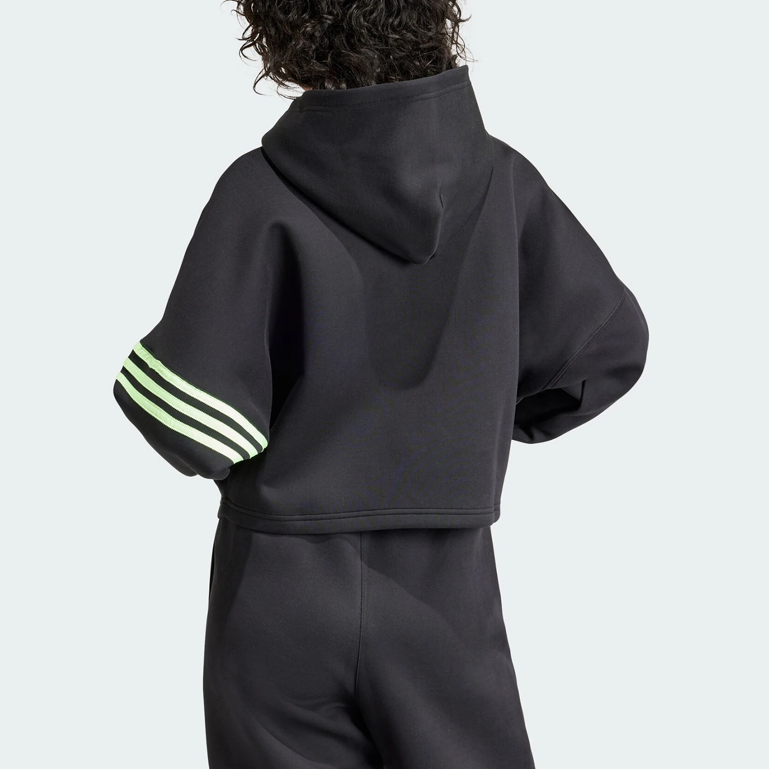 Adidas genuine Originals Women's Cropped Hooded Casual Sweatshirt IU2497