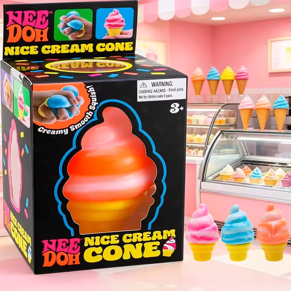 

В наличии: Сенсорная игрушка-антистресс Needoh Nice Cube от Schylling, мягкая игрушка-сквиш в форме мороженого, разноцветная, для снятия стресса, для детей и взрослых.