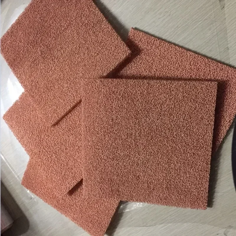 High Porous Cu Copper Foam 99.99% Purity 50um to 25mm Thickness Accept Customization