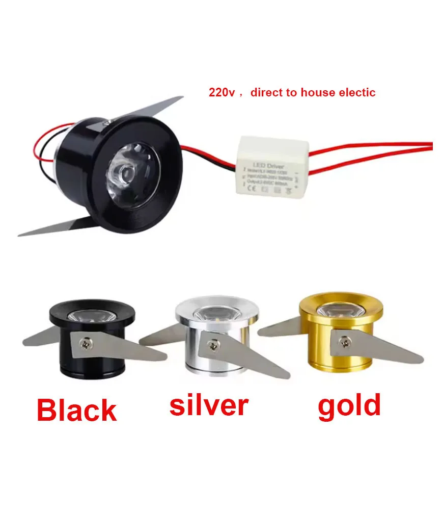 3W Led Cabinet Mini Spot Light 110V 220v Downlight 12v DC Jewelry Show Include Led Driver 4000K Ceiling Light Lamp