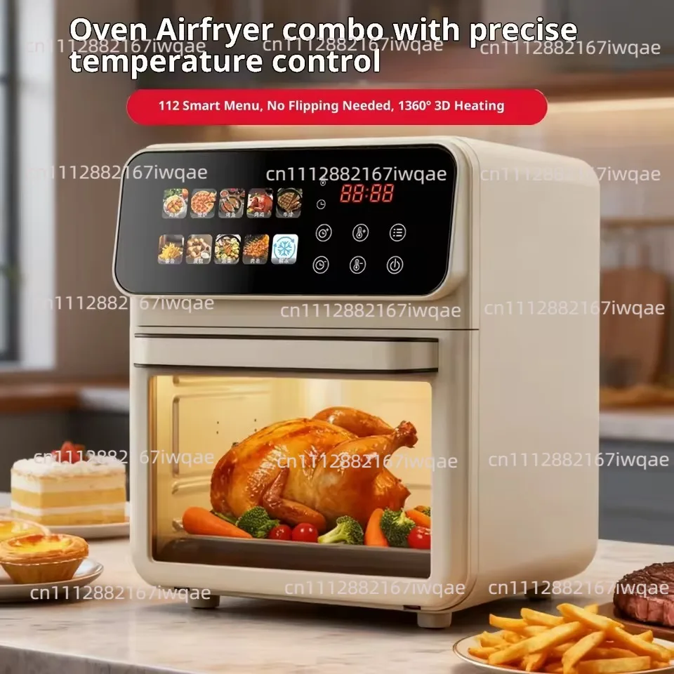 Air Frying Oven Steaming and Baking Integrated Electric Oven Household Multi-functional Visual Model Fumes-free Baking Fryer