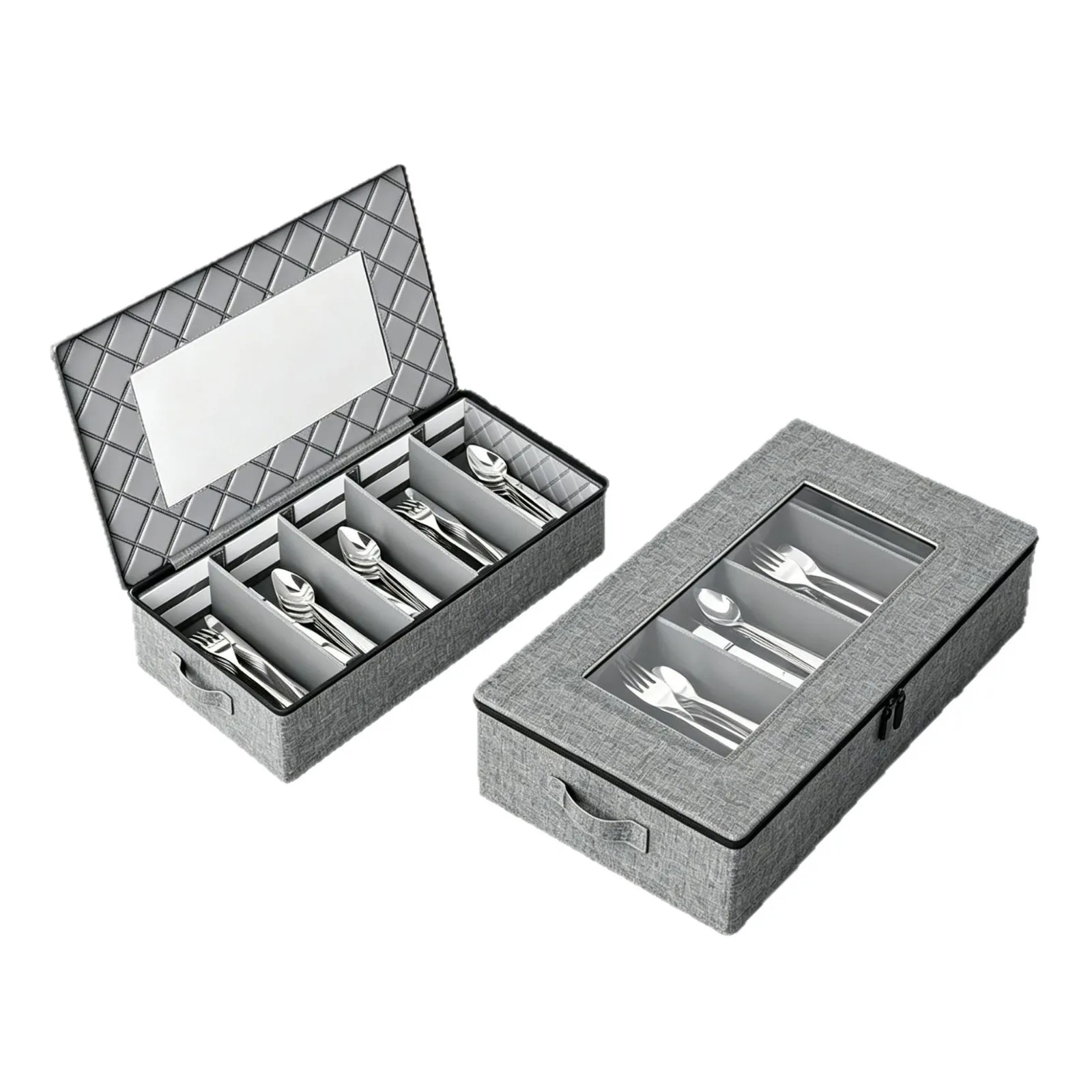 New Kitchen Tableware, Knives, Forks, Chopsticks, Storage Box with Lid, Dustproof Classification, Sorting Box, Home Storage view 5