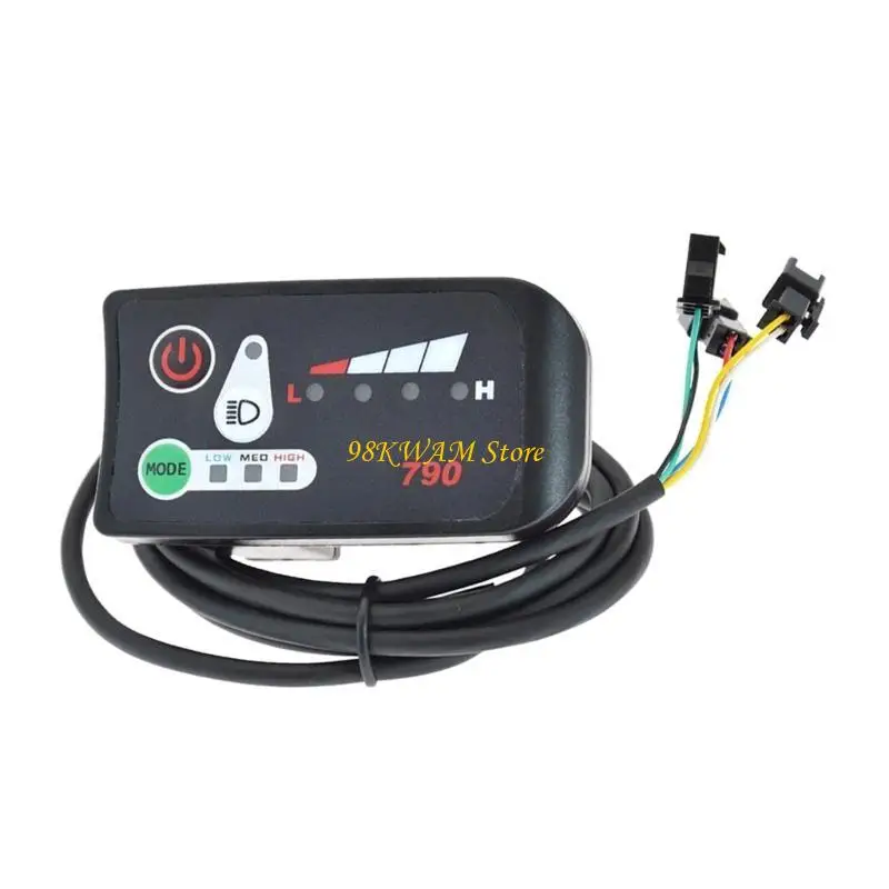 

68UF Electric Bike Power Display Meter Waterproof 790 Display Panel ABS Housing LED Display Panel for Cycling