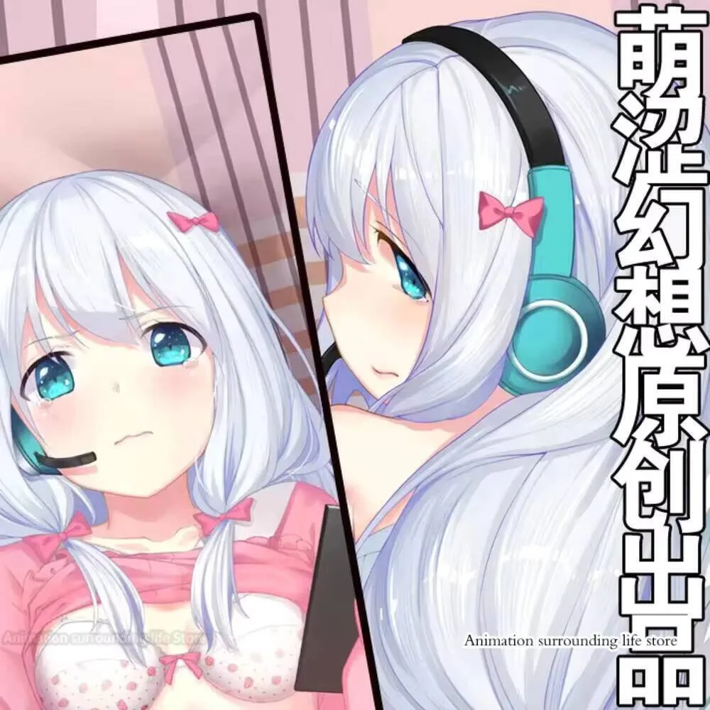 

Otaku Eromanga Anime Sensei Izumi Sagiri Dakimakura Cover Cosplay Hugging Body Pillow Case Soft Bedding Cushions Pillowcase Gif
