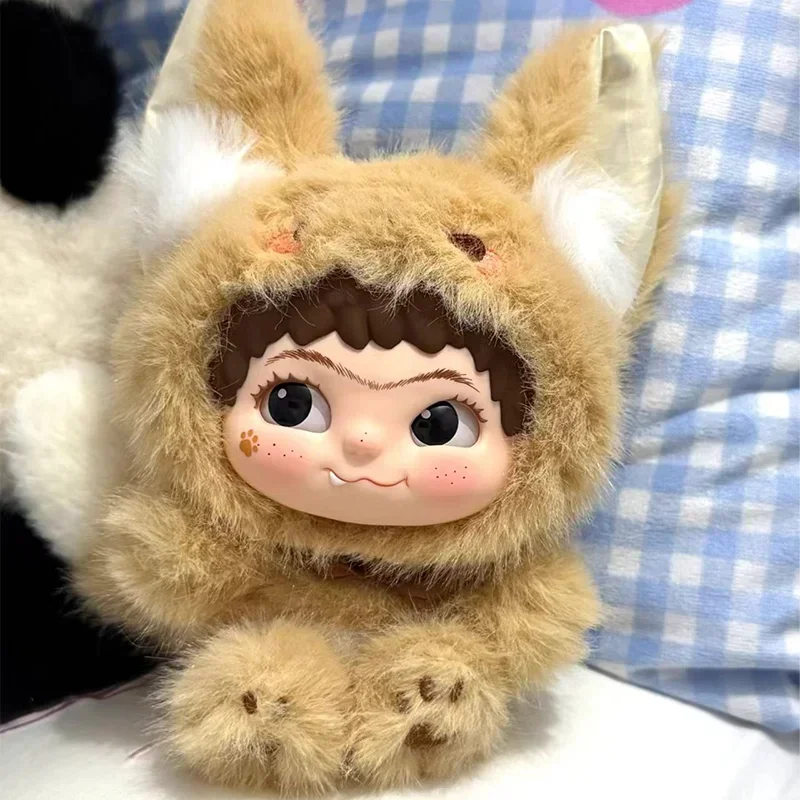 2025New Wakuku Fox e Rabbit Mischief Series Scatola misteriosa Kawaii Vinyl Doll & & & Peluche Kawaii Ciondolo Serie Giocattolo Regalo & &