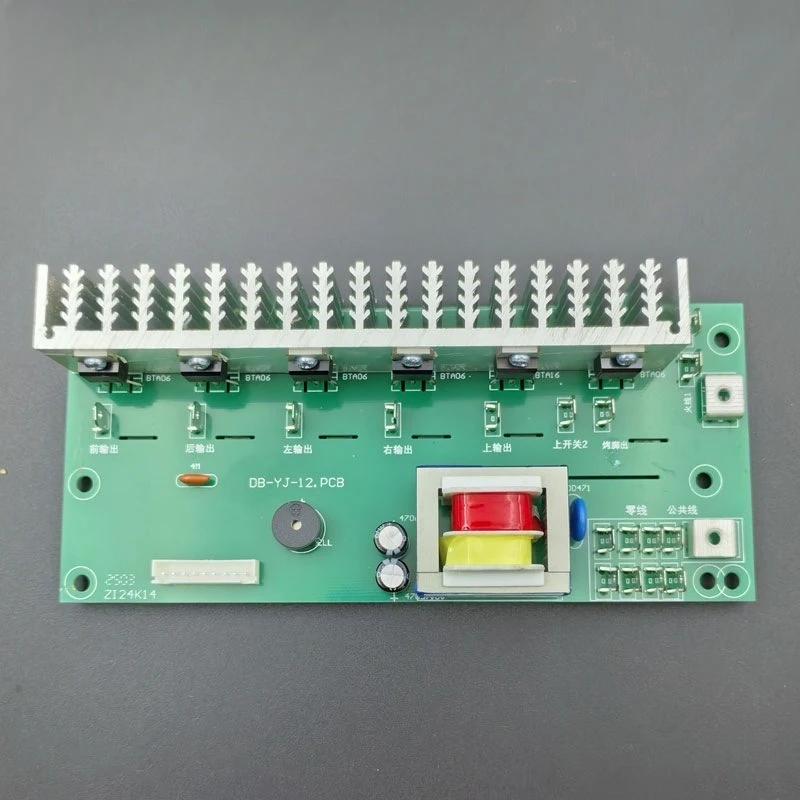 Electric Heater Mainboard Control Board With Digital Display And Button Panel For Indoor Heating Appliance Repair