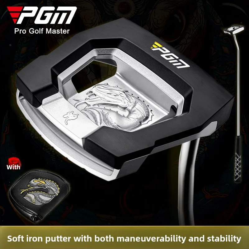 PGM Golf Club High-end Men's Putter Soft Iron Casting Stainless Steel Shaft R Flex TPU Face Low Center Gravity Aiming Line