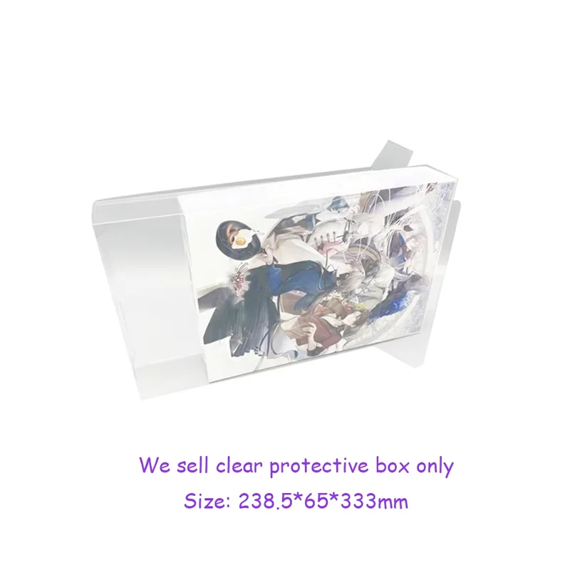 Boîte de couverture transparente en PET pour SWITCH NS pour ErroR: boîte d'affichage de stockage version HK de salut