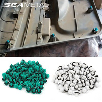 SEAMETAL 100Pcs Car Fastener Clips Universal Door Trim Panel Clip Fasteners Auto Bumper Rivets Clamp Push Engines Clip Accessori