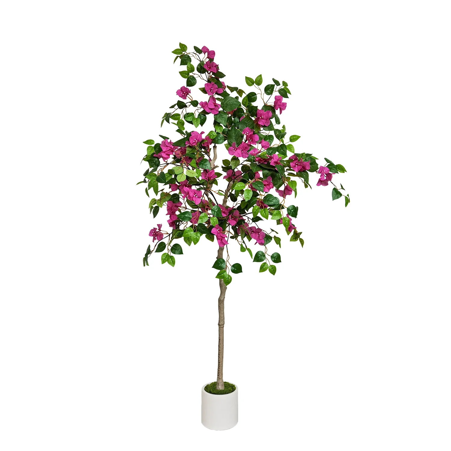 

Artificial Bougainvillea Blossom Tree 1.7M Fake Plant Silk Bougainvillea Home Decor Fake Bougainvillea Tree for Living Room