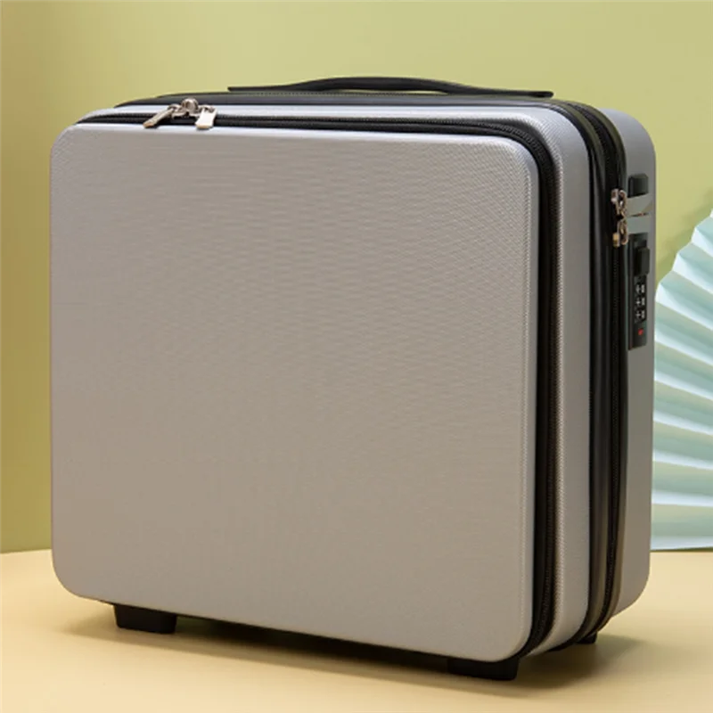 

ABKO-Travel Suitcase Cosmetic Box Hand Luggage Organizer Makeup Case Password Box Portable Boarding Case 16 Inch