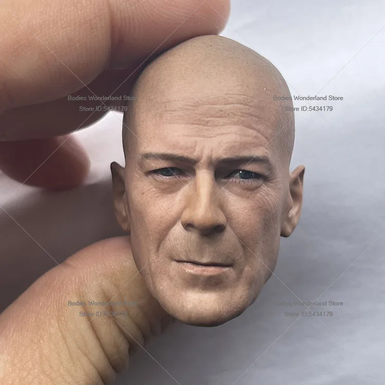 1/6 Scale Male Soldier American Tough Guy Actor Willis Normal/Battle Damage Version Head Sculpt For 12inch Action Figure Doll