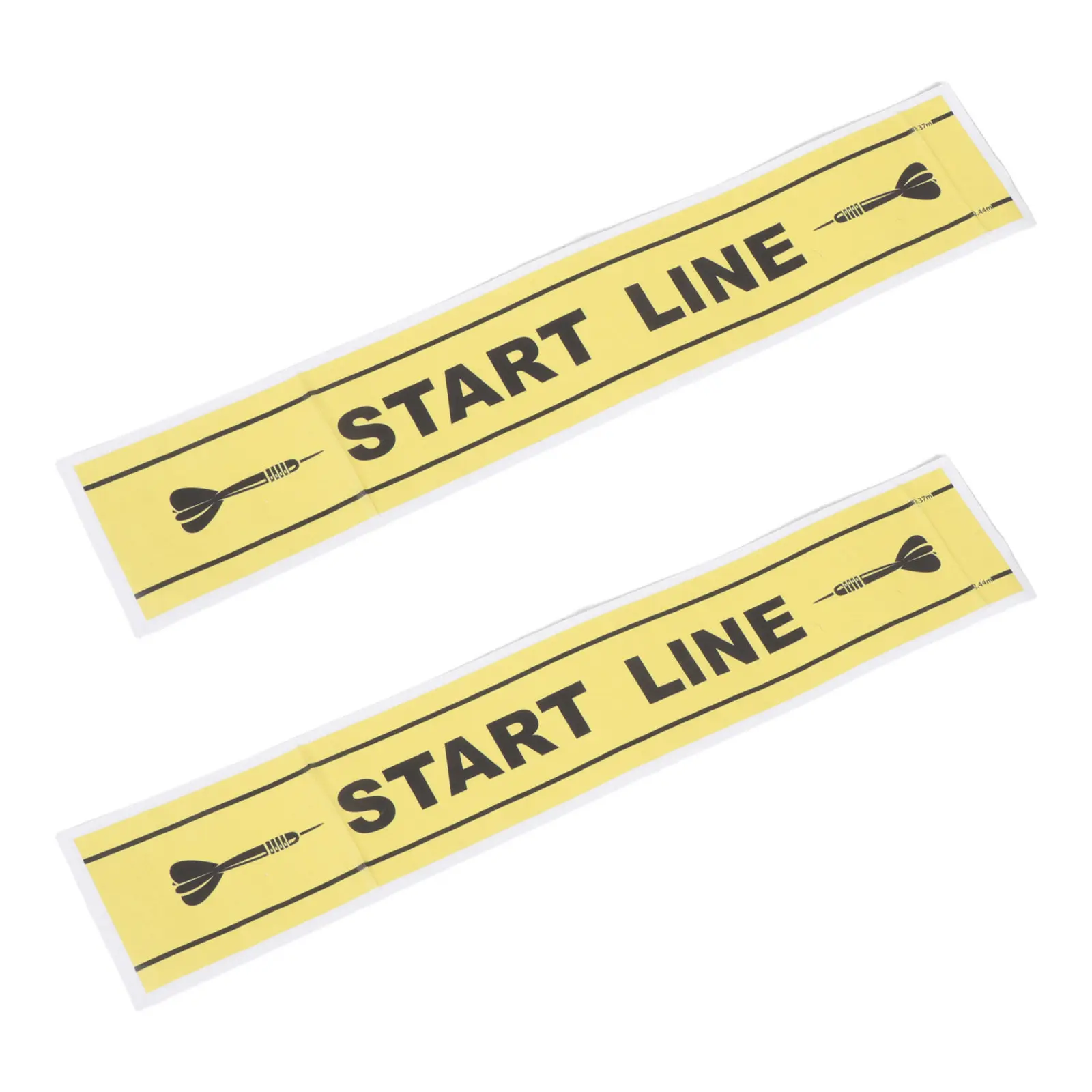 

2Pcs Dart Throw Floor Marker Sticker Fluorescent Self Adhesive Waterproof Wear Resistant for Game Room Bar Club Throw Line Decal